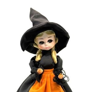 Vintage Bradley Doll October Halloween Witch Los Angeles Calif with Original Tag